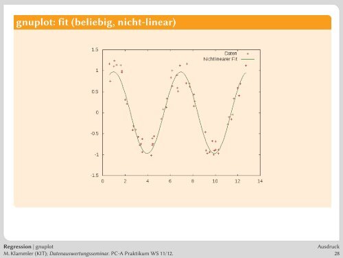 Erfassung, Auswertung und Präsentation von Messergebnissen