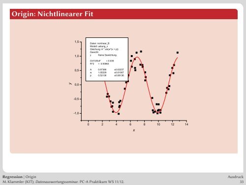 Erfassung, Auswertung und Präsentation von Messergebnissen