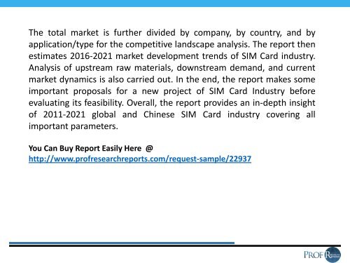SIM Card Industry, 2011-2021 Market Research Report