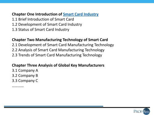 Smart Card Industry, 2011-2021