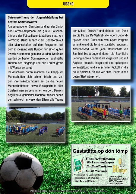 Sport Club Aktuell - Ausgabe 32 - 11.09.2016
