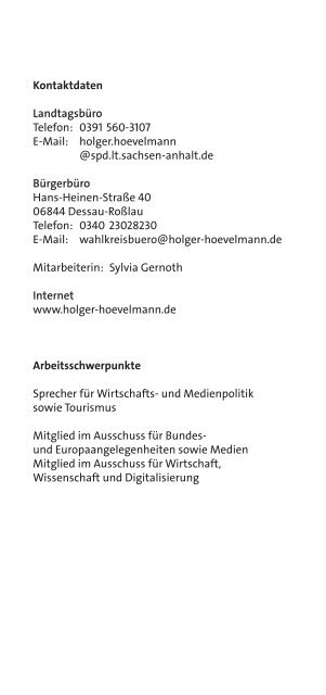 Wir für Sie - Die SPD-Landtagsfraktion Sachsen-Anhalt in der 7. Wahlperiode, 2016–2021