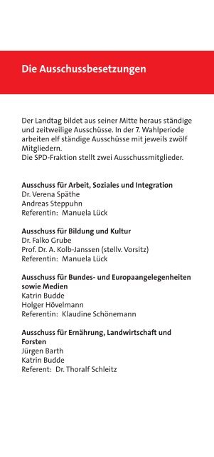 Wir für Sie - Die SPD-Landtagsfraktion Sachsen-Anhalt in der 7. Wahlperiode, 2016–2021