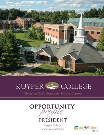 Kuyper College President OP