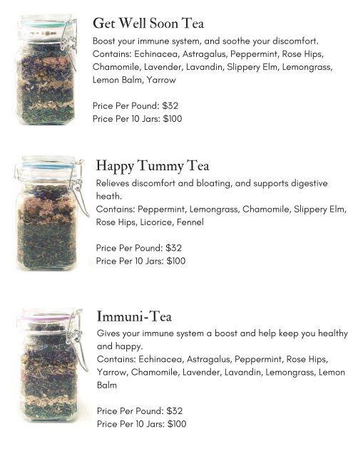 Medicinal Teas page 2