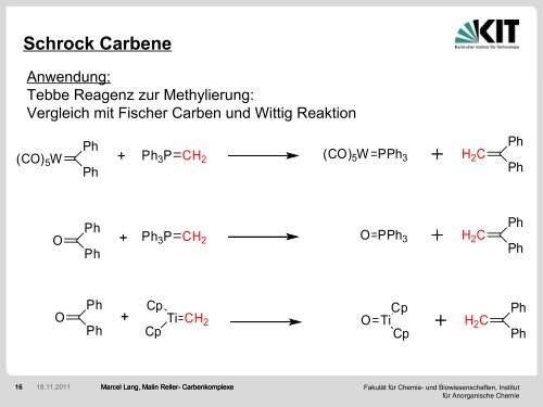 Schrock Carbene