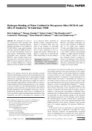 Hydrogen Bonding of Water Confined in Mesoporous Silica MCM-41 ...