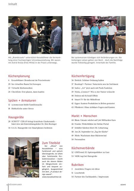 KÜCHENPLANER Ausgabe 9 2016