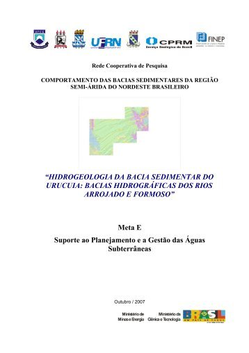 Hidrogeologia da Bacia Sedimentar do Urucuia: Bacias - CPRM