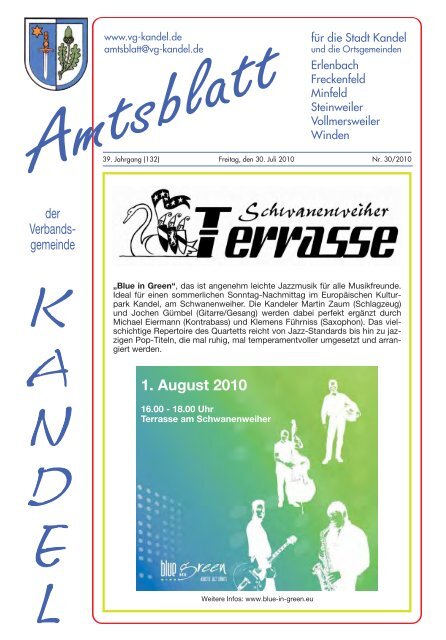 1. August 2010 - Verbandsgemeinde Kandel