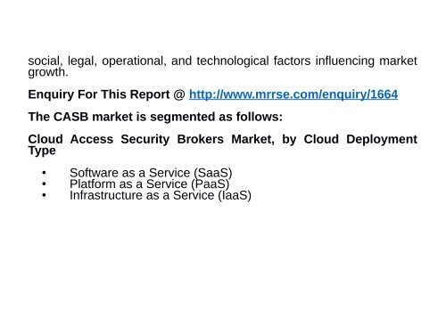 Cloud Access Security Brokers Market : Quantitative Market analysis, Current and future trends to 2016 - 2024