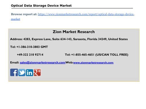 Optical Data Storage Device Market