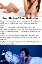 Buy Librium Medication 25 mg to Treat Unwanted Anxiety 