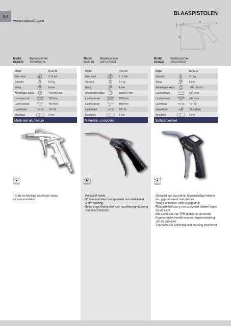 Rodcraft persluchtgereedschappen