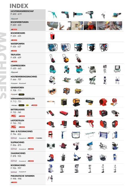 Vynckier TOOLS EQUIPMENT MACHINES