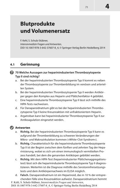 Intensivmedizin Fragen und Antworten