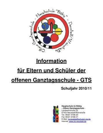 GTS - Hauptschule im Böbig, Neustadt ad Weinstraße