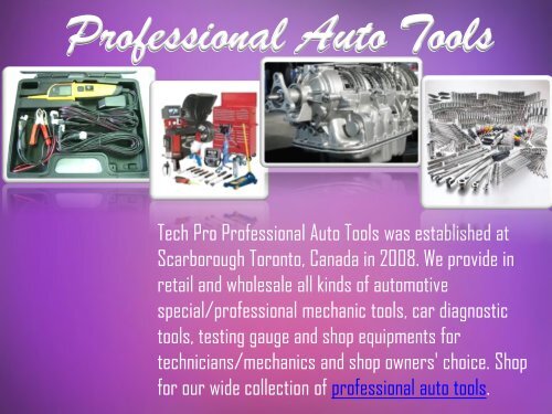 Buy Professional Mechanic Tools Online