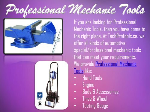 Buy Professional Mechanic Tools Online