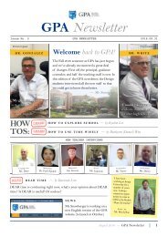 GPA Newsletter - August 2016