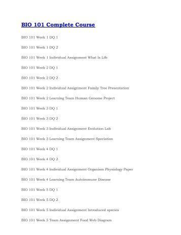 bio 101 entire course Learn quiz biology 101 with free interactive flashcards choose from 500 different sets of quiz biology 101 flashcards on quizlet entire array of organisms. bio 101 entire course Learn quiz biology 101 with free interactive flashcards choose from 500 different sets of quiz biology 101 flashcards on quizlet entire array of organisms.