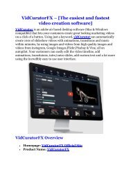 VidCuratorFX review & SECRETS bonus of VidCuratorFX