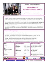 Telephone Skill & Excellent Customer Services
