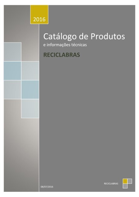 CATALOGO DE PRODUTOS