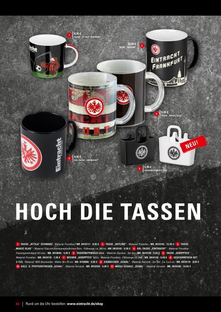 Eintracht Frankfurt Fan-Katalog 2016/17