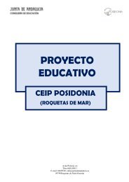 PROYECTO EDUCATIVO - CEIP POSIDONIA
