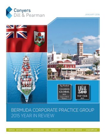 Conyers Bermuda Corporate Practice Group 2015 Year in Review