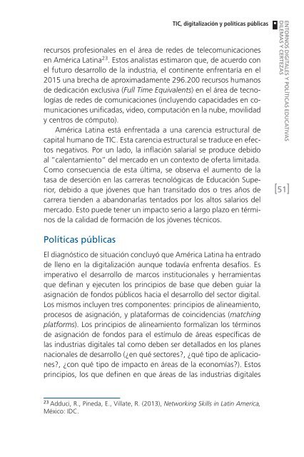 ENTORNOS DIGITALES Y POLÍTICAS EDUCATIVAS