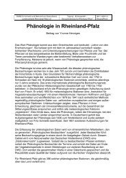 Phänologie in Rheinland-Pfalz - BUND Landesverband Rheinland ...