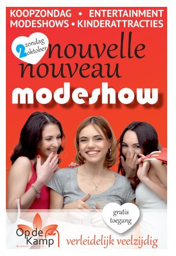 NOUVELLE NOUVEAU MODESHOW KRANT | 2 OKTOBER 2016