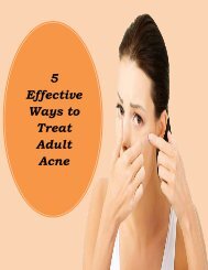 5 Effective Ways to Treat Adult Acne