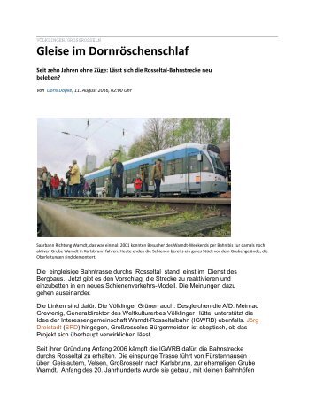 Gleise im Dornröschenschlaf 