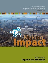 Report to the community - Jewish Federation of the Greater East Bay