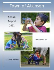 2011 Atkinson Town Report - FINAL - 02082012 ... - Town Of Atkinson