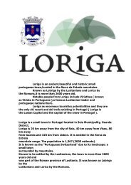 Loriga - Extratos da obra sobre a História de Loriga pelo historiador António Conde 