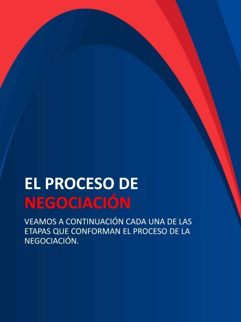 El proceso de negociacion