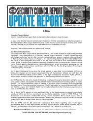 Issue Brief Template - Security Council Report