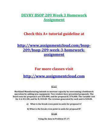 DEVRY BSOP 209 Week 3 Homework Assignment