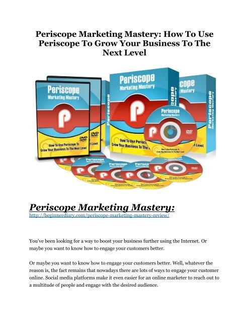 Periscope marketing mastery review-(SHOCKED) $21700 bonuses