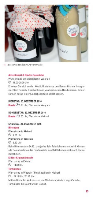 Stille Nacht Programm 2016