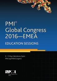 PMI Global Congress 2016—EMEA