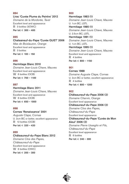 Fine & Rare Wines