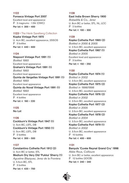 Fine & Rare Wines