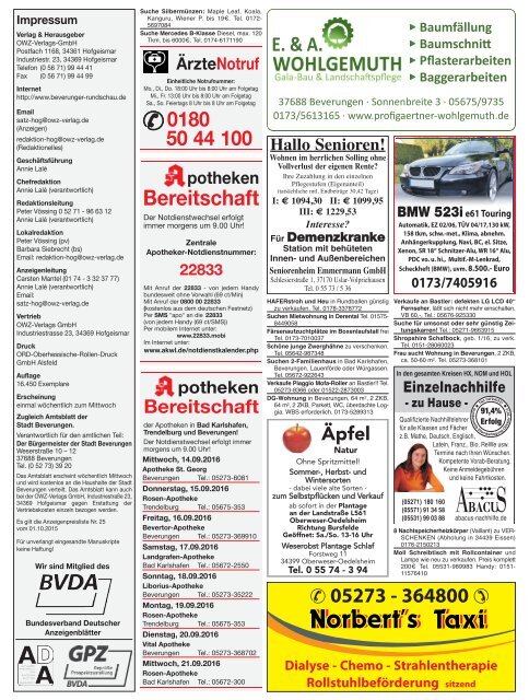 Beverunger Rundschau 2016 KW 37