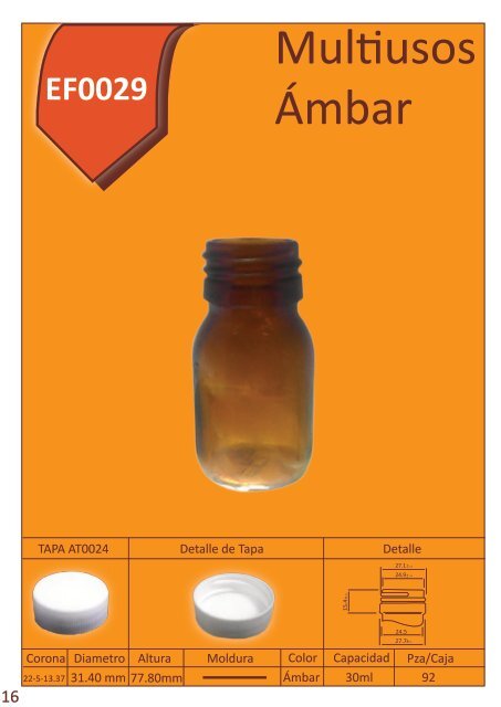 CATÁLOGO FRASCOS FARMACÉUTICOS