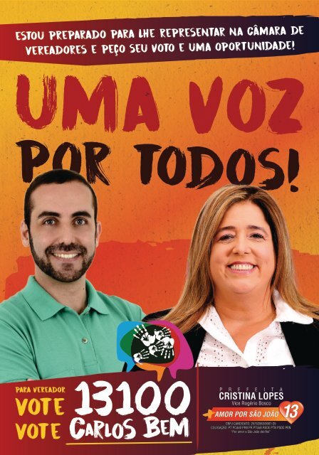 Informativo de Campanha para vereador - Carlos Bem